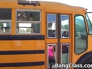 College bus driver porking lady