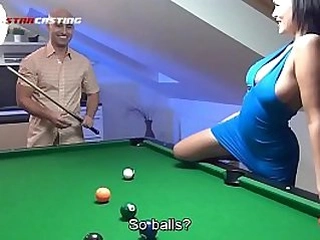 Insatiable sex on the pool table