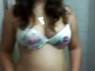 Indian bhabhi douche bath MMS take by