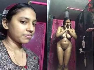 Indian stunner films herself while