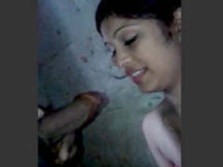 Desi girl gives a douche blowjob,