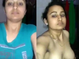 Punjaban takes a tub in the bathroom