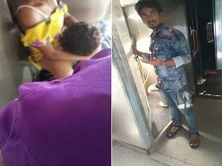 Passengers record a duo engaging in oral