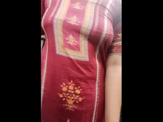 Indian lady delectations herself in bath