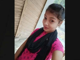 Indian girl takes a bathtub in personal