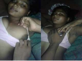 Desi woman's lover gives her a sensual