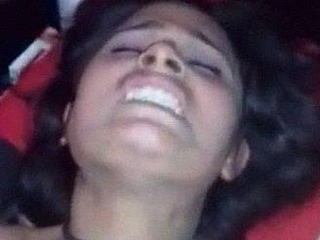 Indian girl moans noisily as she bangs