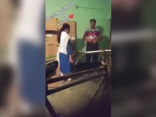 College student gets caught on camera by