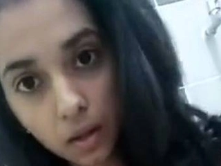 School girl's bare selfie displaying her