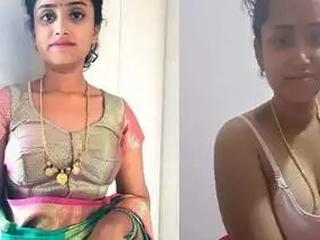 Indian housewife gets insane and trims