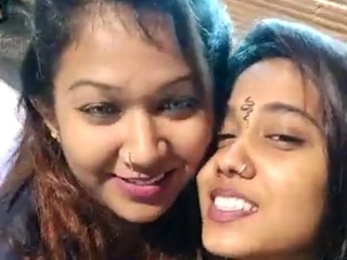 HD  of 2 Indian lezzies smooching